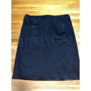 Premise Studio Women Sz 4 Black Pencil Straight Stretch Knee Length Office Skirt
